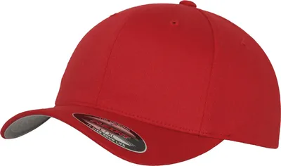 Produktbild von Urban Classics Flexfit Wooly Combed Cap Herren Basecap Einfarbig, Größe: S/M; Farbe: Red