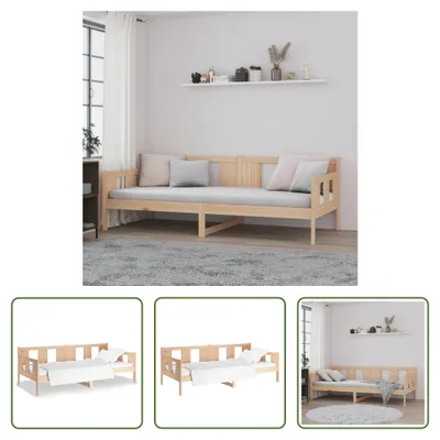 Produktbild von The Living Store Tagesbett Massivholz Kiefer 90x200 cm
