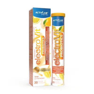 Produktbild von Activlab Pharma ElectroVit PROBIOTICS 20 Brausetabletten, Zitrone, Elektrolyte + 6 Bakterienstämme