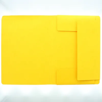 Produktbild von Eckspanner A4 Karton 335 g/qm mit Klappen gelb Packung mit 25 Stück