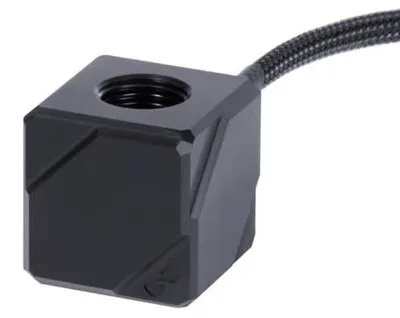 Produktbild von Alphacool 17555, Temperatursensor, Acetal, Schwarz, 1/4", 125 °C, -40 °C