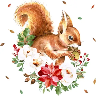 Produktbild von Paper Design Serviette Süßes Eichhörnchen 20 Stk 33x33 cm Tischdeko Party