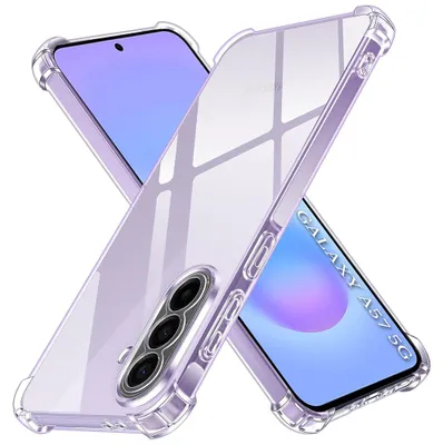Produktbild von Techsuit - Stoßfestes transparentes Silikon-Schutzcase für Samsung Galaxy A57 5G - transparent