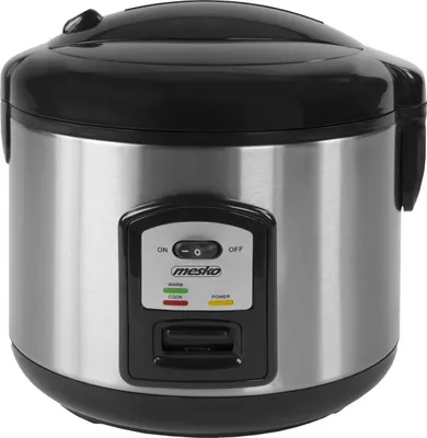 Produktbild von Mesko Reiskocher 1,5 Liter | Warmhaltefunktion | Edelstahlgehäuse  | 1000 Watt