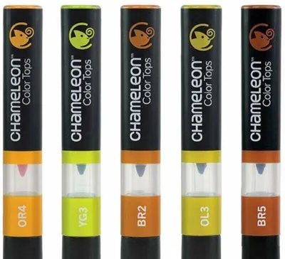 Produktbild von Chameleon CT4503 Porzellanmalstift Earth Tones 5 Stck