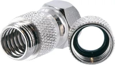 Obrázek produktu pro Schwaiger FSTWI7002 531, F-typ, 90°, Stříbrná, Kov, 2 kusů