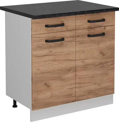 Image de Meuble cuisine Vicco R-Line Chêne de force doré 80cm PT Anthracite, Model 52294