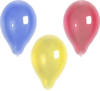 Produktbild von Luftballons Ø 25 cm farbig sortiert "Crystal"