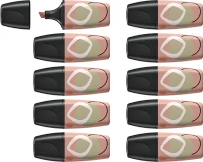 Obrázek produktu pro Zvýrazňovač - STABILO BOSS MINI Naturevibes - balení po 10 kusech - umbra