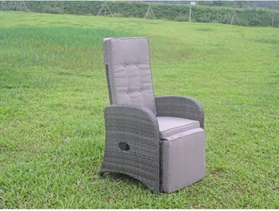 Produktbild von Garden Pleasure Gartenstühle mit Armlehnen Salerno grau, Metall, 2 St.