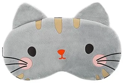 Zdjęcie produktu dla Maska do spania pluszowa kot kawaii dla dziewczynki dziecka prezent