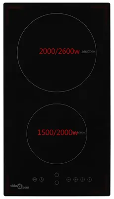 Zdjęcie produktu dla vidaXL Płyta indukcyjna z 2 szklanymi płytami Touch Control 3500 W