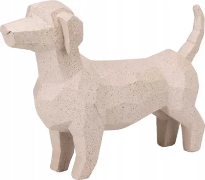 Immagine prodotto di Figurina decorativa di cane 14x21cm Design moderno Stile geometrico