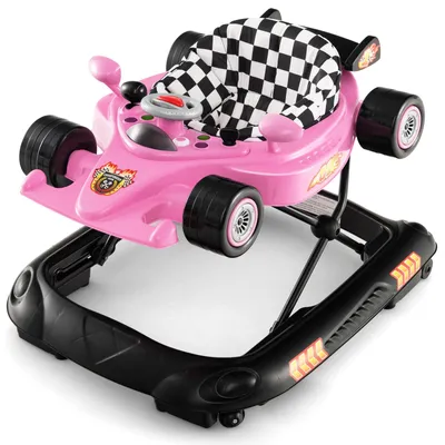 Productafbeelding van FANTASK Babyloopwagen 4-in-1 met verstelbare hoogte, loopfiets in autovorm