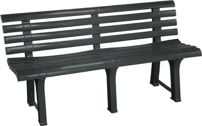 Produktbild von Gartenbank Orchidea 3 Sitzer B 145 x T 49 x H 74 cm, Farbe Athrazit