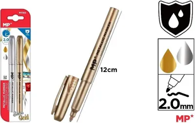 Immagine prodotto di Pennarello metallizzato dorato e argentato