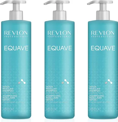 Produktbild von Equave Detox Micellar Shampoo 3x485 ml