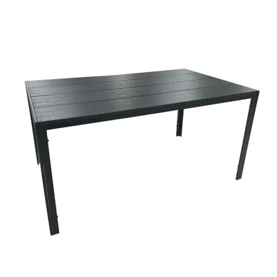 Produktbild von greemotion Esstisch Merida Anthrazit / Schwarz wetterfest 150x90x74 cm