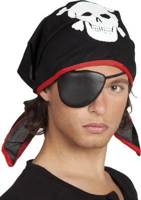 Produktbild von Boland -Piraten -Bandana mit einer Augenklappe