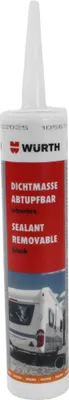 Produktbild von Würth Dichtmasse abtupfbar 310 ml Kartusche schwarz für  Wohnmobil Caravan Camper Boot