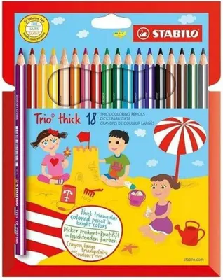 Produktbild von Buntstifte Stabilo TRIO THICK Bunt 18 Stücke (6 Stück)