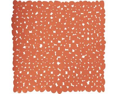 Produktbild von MSV Dusche/Bad rutschfeste Matte Badezimmer - pvc - terracotta - 53 x 53 cm