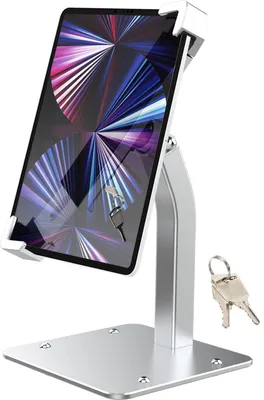 Obrázok produktu pre Držiak na tablet s ochranou proti krádeži, uzamykateľný držiak na tablet na stôl