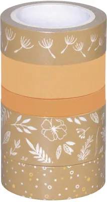 Produktbild von HEYDA Natural Leave, Mehrfarbig, Muster, Papier, 5 m, 5 Stück(e)