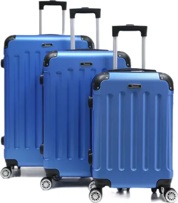 Immagine prodotto di Valigia valigia 3 pezzi trolley rigido set valigia set bagaglio a mano bagaglio da viaggio blu