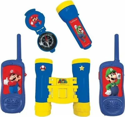 Produktbild von Super Mario Abenteuer Kit, Walkie-Talkies, Fernglas, Taschenlampe, Kompass, 5+ Jahre