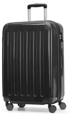 Image de HAUPTSTADTKOFFER - Alex - Valise à coque dure avec extension Valise de voyage Hardcase Check-In Luggage 15-20 kg, expandable Trolley glossy 65 cm, 74 L,Noir