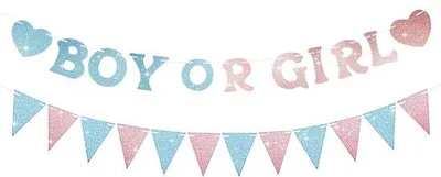 Produktbild von Bunt Dekorationsbanner - Für Geburtstagsfeier - Für Baby - 18 x 15 cm