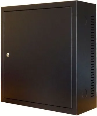 Produktbild von 3HE Wandschrank mit Metalltür 185mm tief
