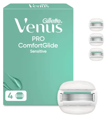 Obrázok produktu pre Žiletky pre ženy, ComfortGlide Sensitive, 4 kusy