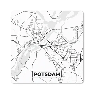 Produktbild von MuchoWow® Mauspad Mousepad Karte - Potsdam - Stadtplan 30x30 cm - Mousepads - Maus Mat - Pad - Mausunterlage - Gaming