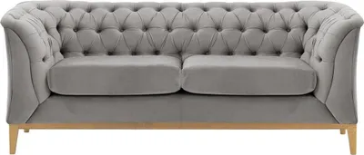 Produktbild von Chesterfield Modern Art 2-Sitzer Samtstoff Sofa