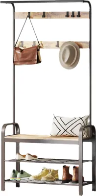 Immagine prodotto di Appendiabiti - Mobile per l'ingresso - Portaabiti - Salvaspazio - 32 x 70 x 175 cm