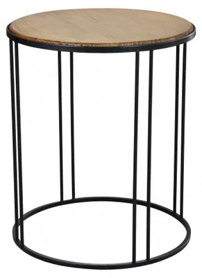 Immagine prodotto di Tavolino Arkell 56x56x66,5 h cm in Legno Nero