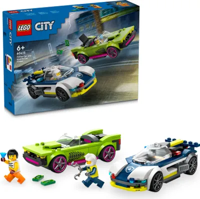 Image de LEGO® City 60415 Course-poursuite avec voiture de police et Muscle Car