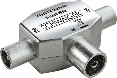 Produktbild von Aufsteckverteiler 2-fach TV Schwaiger ASV42531