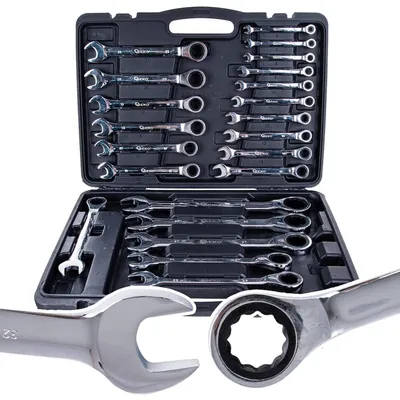 Immagine prodotto di Set combinazione cricchetto-chiave, 6-32 mm 22 pezzi Geko