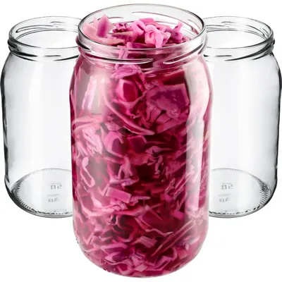 Obrázek produktu pro Kadax Skleněné sklenice o objemu 760 ml, vhodné pro konzervování, 24 kusů