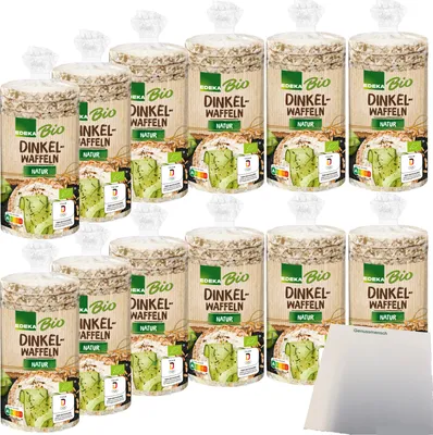 Produktbild von Edeka  Dinkelwaffeln natur VPE (12x120g Packung) + usy Block
