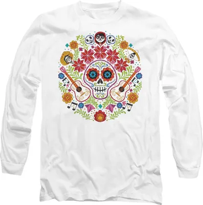 Imagen del producto de Camiseta uni "Día de los Muertos" de Coco para hombre/mujer, modelo TV14349 (talla S), color blanco