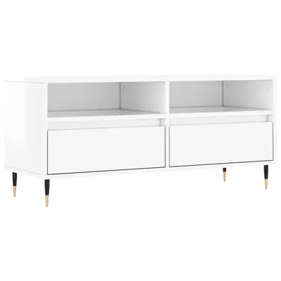 Produktbild von TV-Schrank Hochglanz-Weiß 100x34,5x44,5 cm Holzwerkstoff