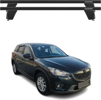 Produktbild von Menabo Dachträger Grundtäger für Mazda CX-5 2012-2016 75kg Alu Schwarz 2 tlg