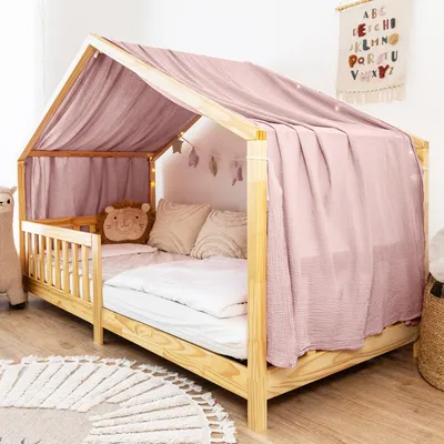 Immagine prodotto di Cielo per letto casetta 135x360 cm Rosa cipria senza applicazione dorata - 1 telo