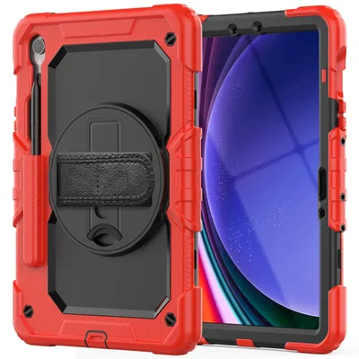Zdjęcie produktu dla etui 4 w 1 do Samsung Galaxy Tab S9 FE 2023 X510/SM-X516/SM-X518 10,9 cala Ochrona przed wstrząsami + podstawka
