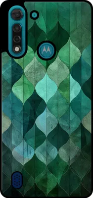 Produktbild von Smartphonica Phone Case Fit für Motorola Moto G8 Power Lite mit grünen Blättern drucken - TPU Backcover Fall grünes Blatt-Design - Grün