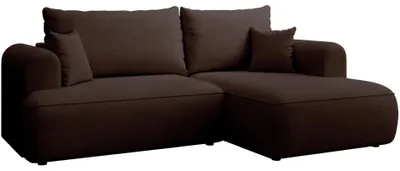 Image de Selsey Ovo Mini – Canapé d'angle convertible, droite – Marron – Chenille, Easy Clean